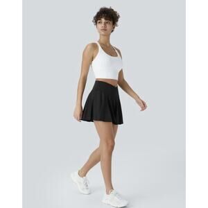 Halara Everyday SoftlyZero Airy 2-in-1 Cool Touch Tennis Skirt Large Black NWT